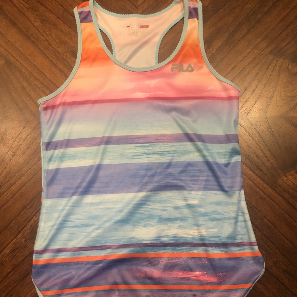Colorful workout tee